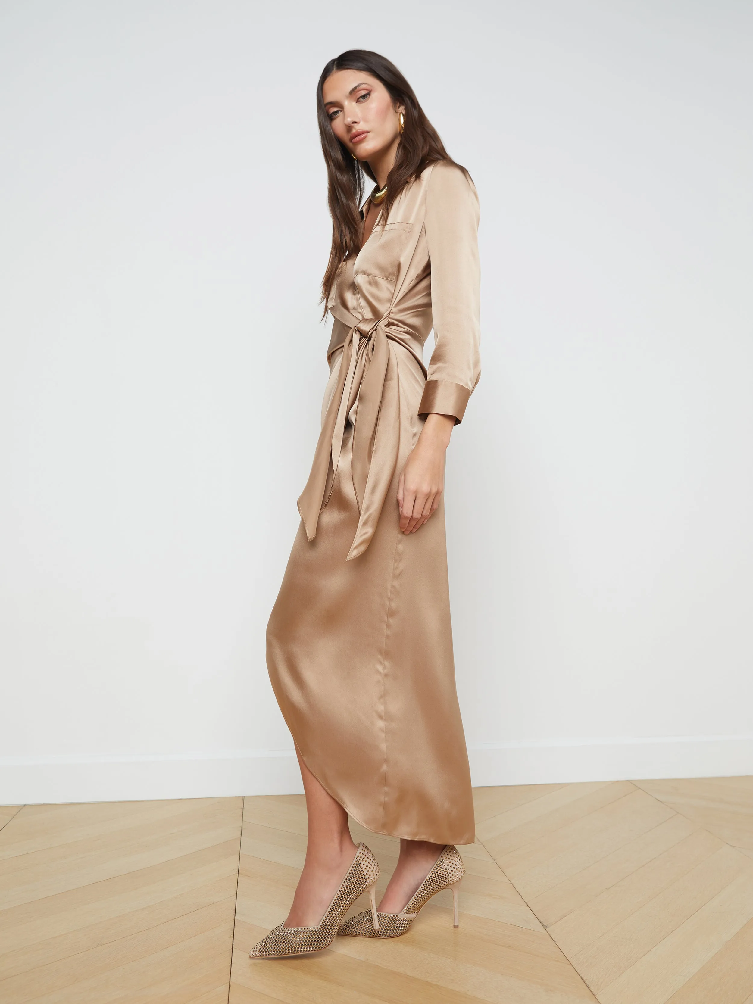 Kadi Silk Wrap Dress