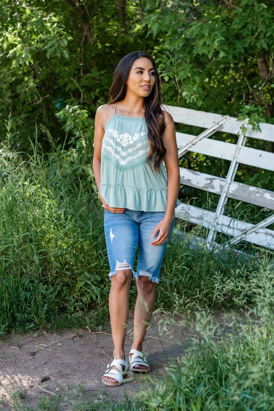 Keep It Cool Embroidered Cami