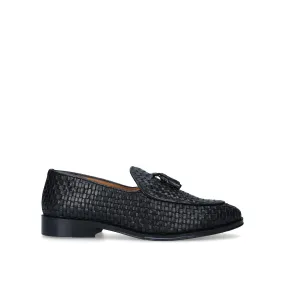 Kurt Geiger KG Haxsby Tassel Black Leather Mens Loafers