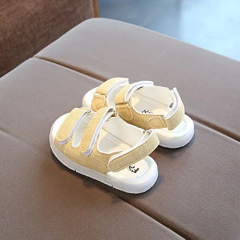 L205 Prodence Beige LED Lighted Sandals (2-6 years)