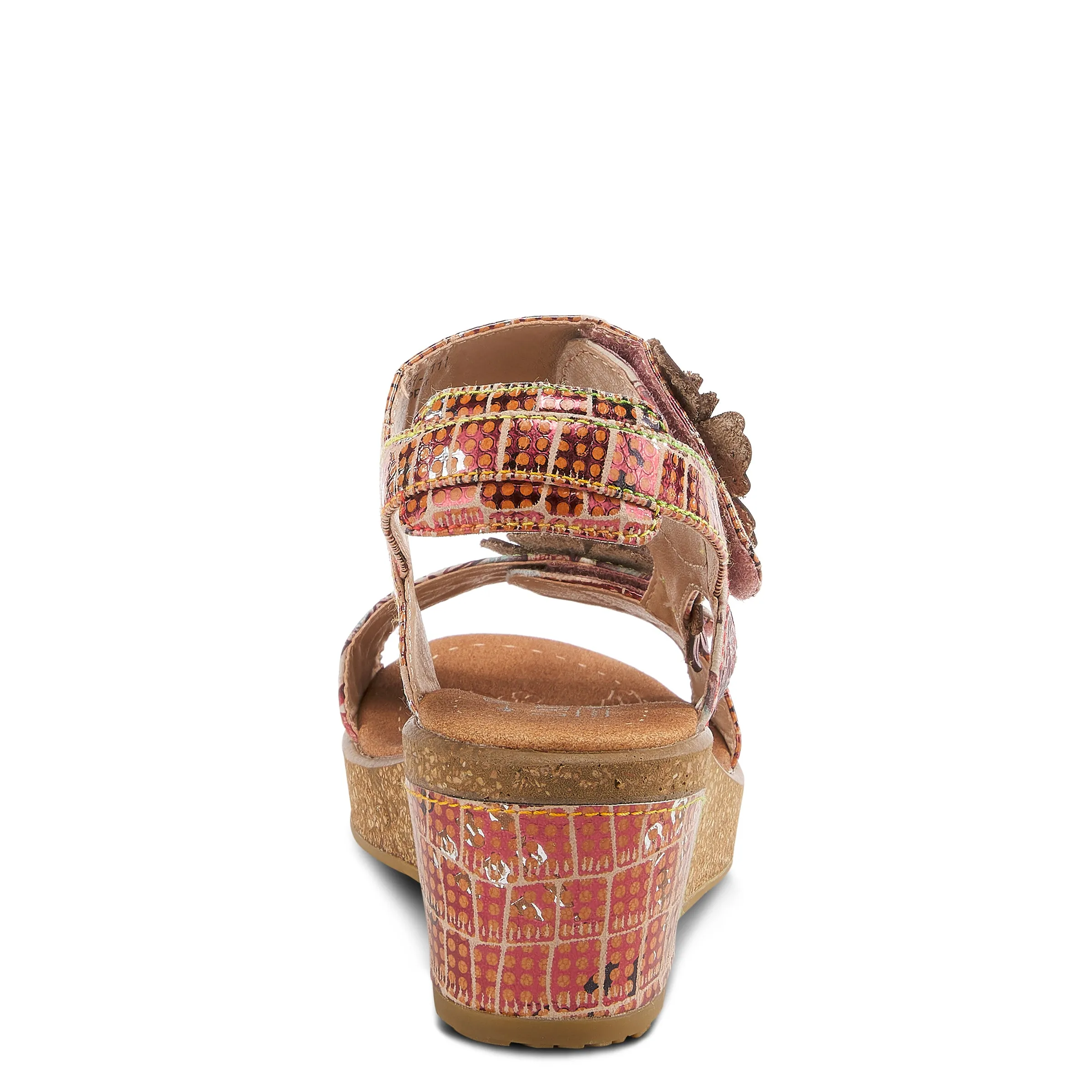 L'ARTISTE RADD-GEO BACK STRAP SANDALS