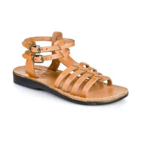 Leah - Leather Gladiator Sandal | Tan