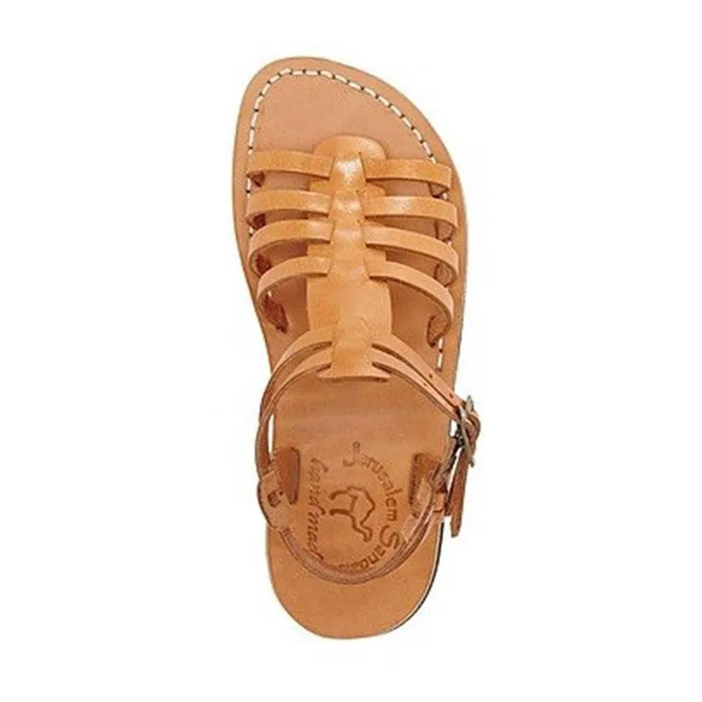 Leah - Leather Gladiator Sandal | Tan