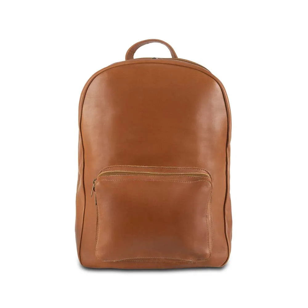 Leather Laptop Backpack | Brown