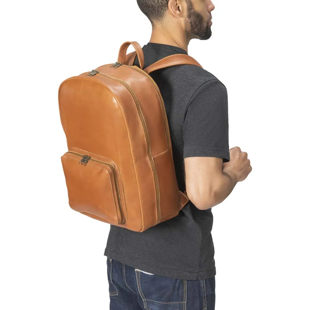 Leather Laptop Backpack | Brown