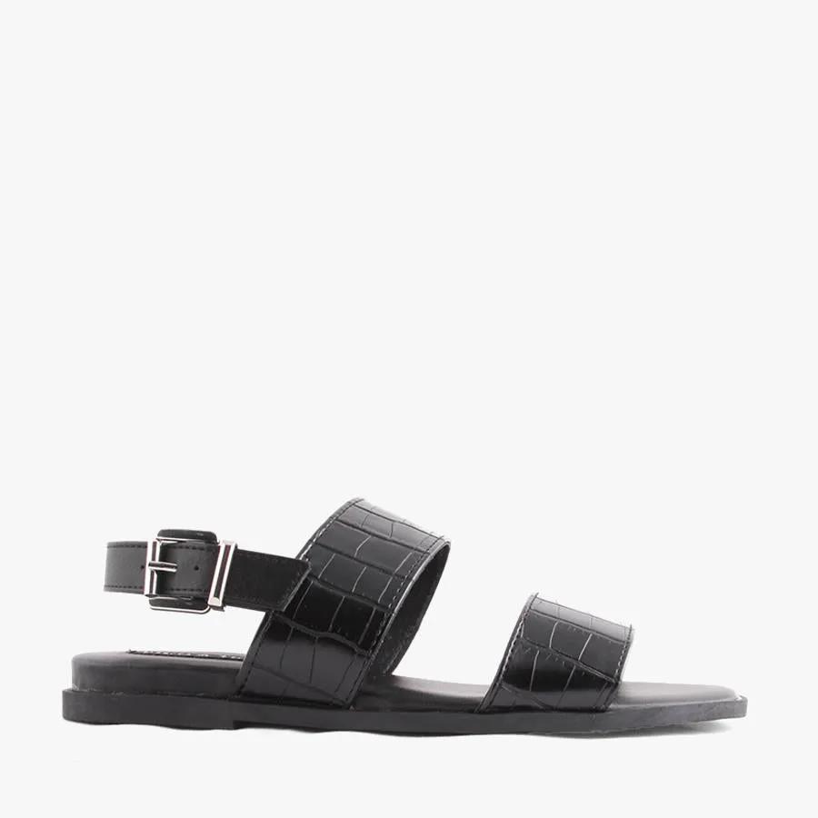 LILA BLACK CROC