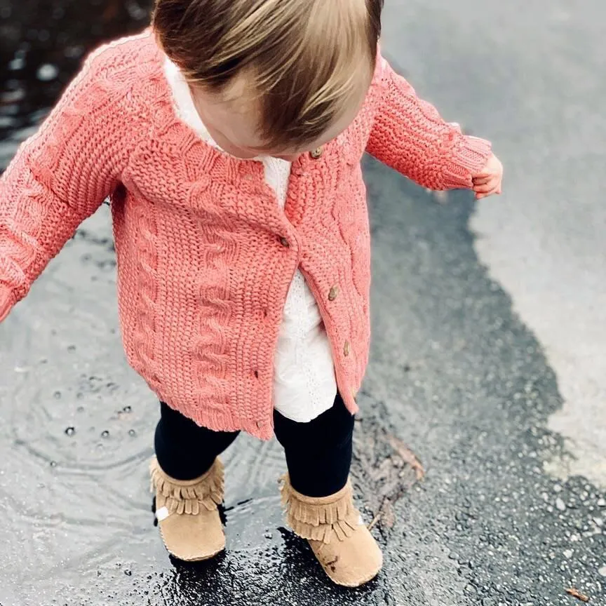 Little Love Bug Brown Cozy Boot