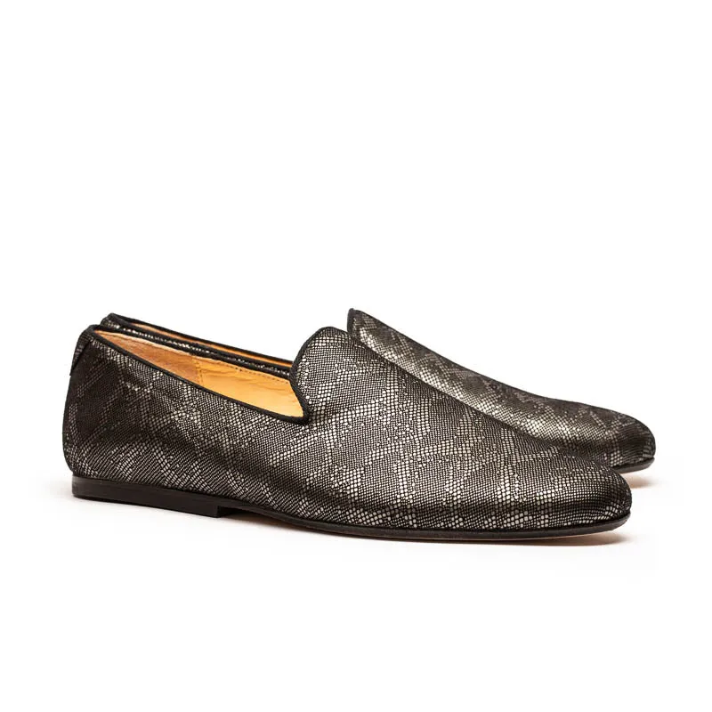 LOAFER Silver Lattice | Leather