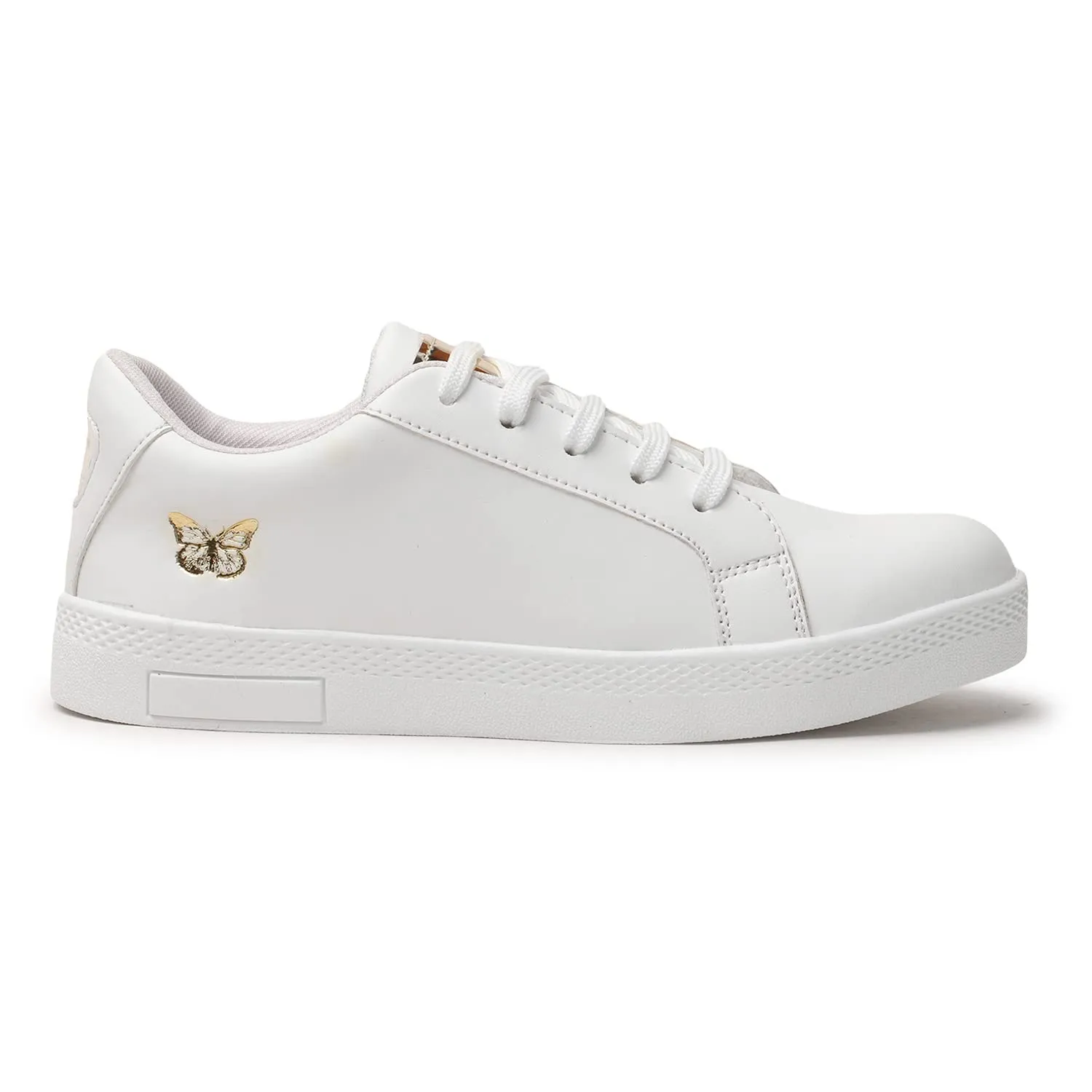 Longwalk Round White Sneakers for Women (UK Size - 6)