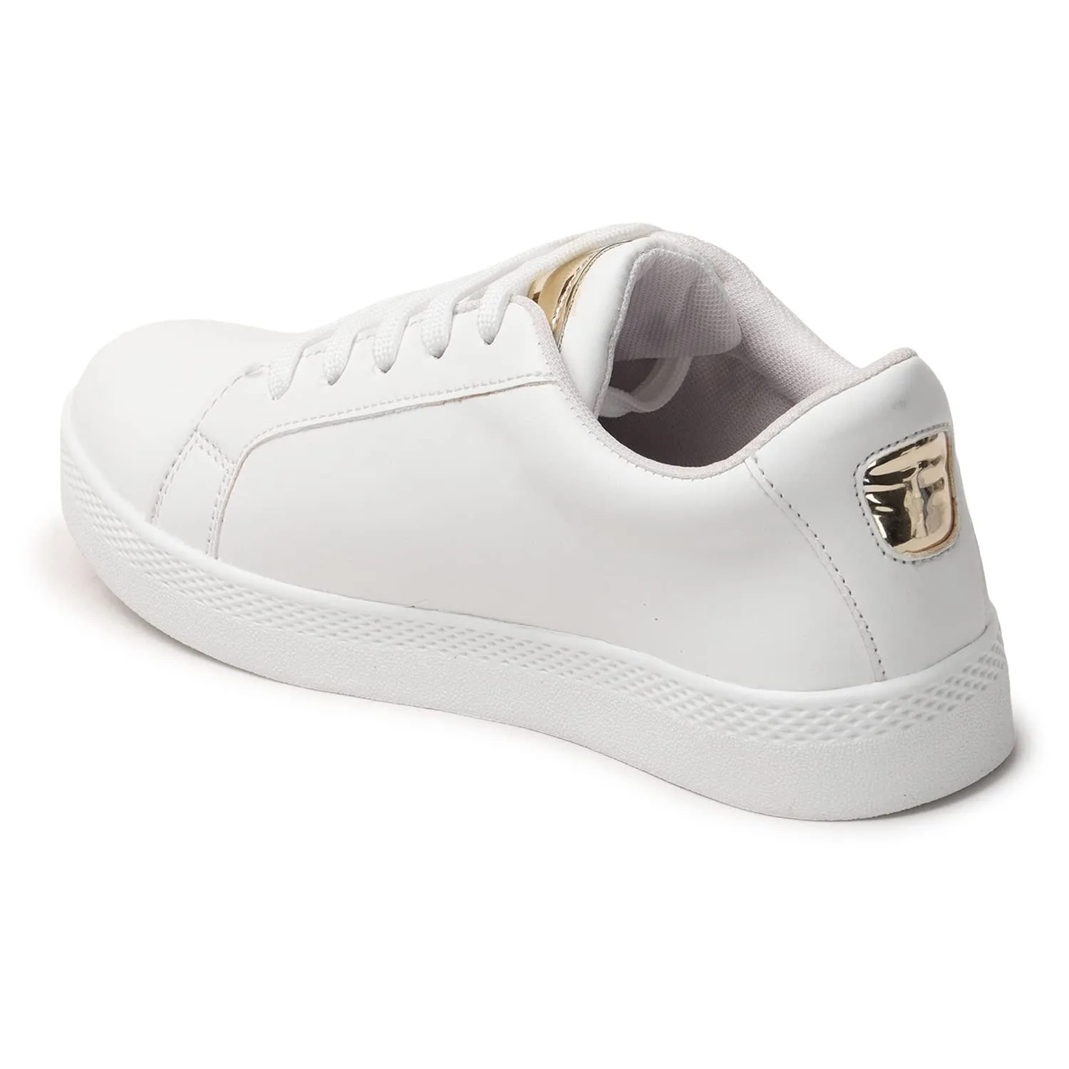 Longwalk Round White Sneakers for Women (UK Size - 6)