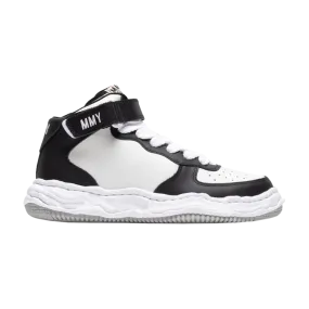 Maison Mihara Yasuhiro Wayne OG Sole Leather High 'Black White' Sneakers, White