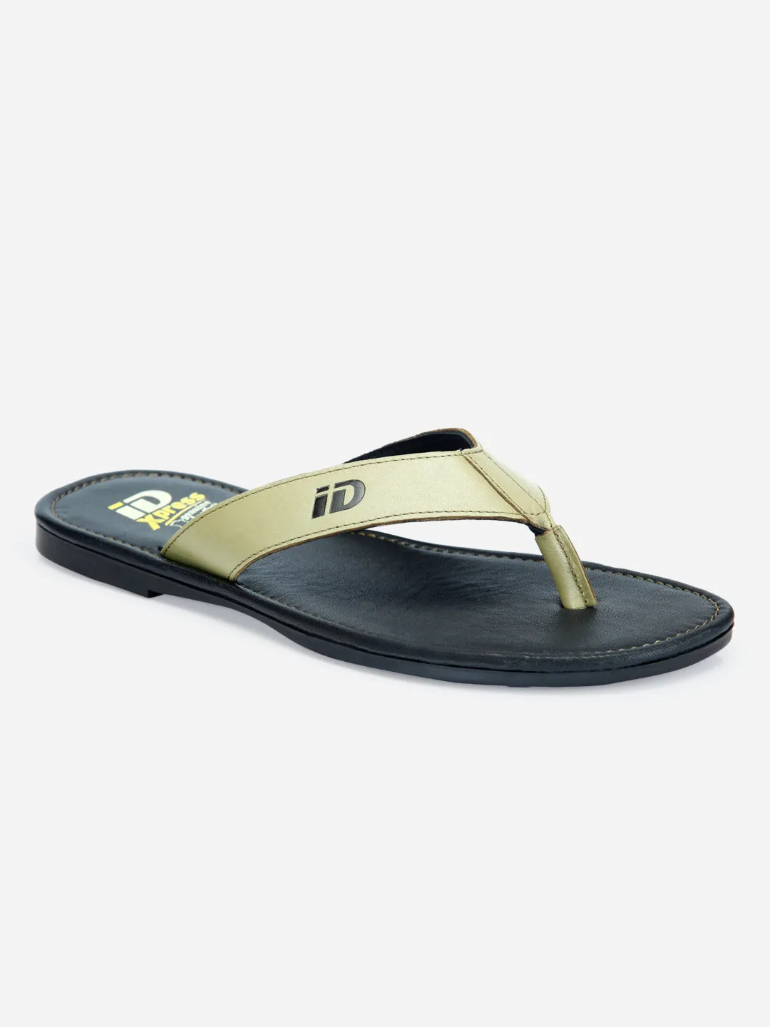 Men's Olive Thong-Style Flat Casual Sandal (ID4135)