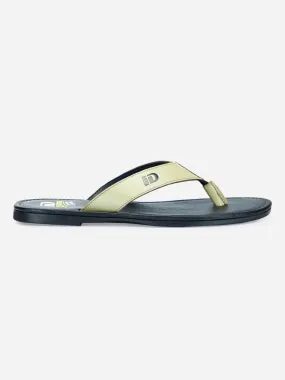 Men's Olive Thong-Style Flat Casual Sandal (ID4135)