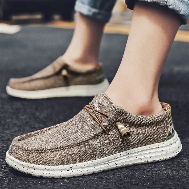 Men's Ultra Light Comfy Slip On Lazy Canvas Loafers