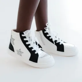 Miss Hannah Sneaker in Black & White - Kids