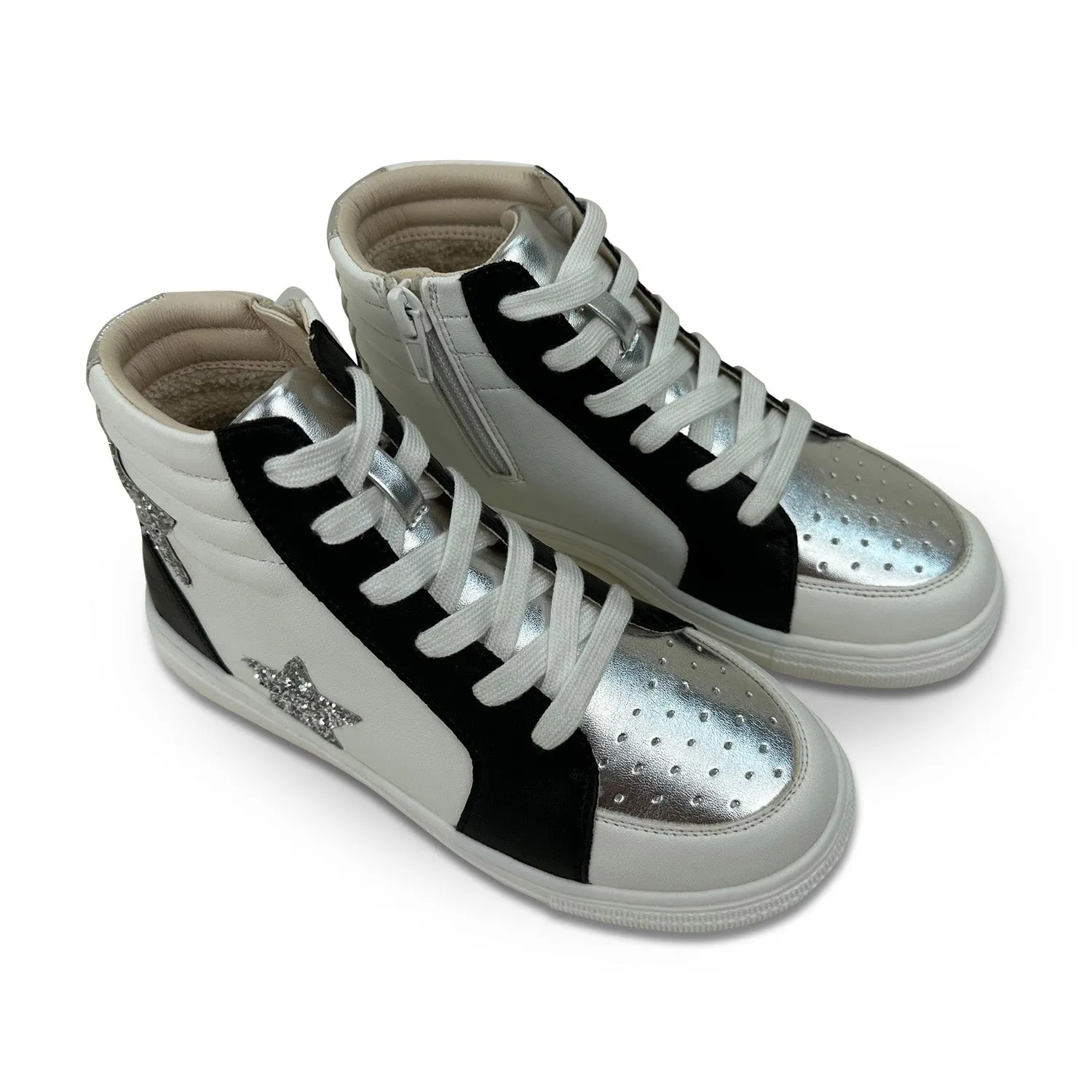 Miss Hannah Sneaker in Black & White - Kids