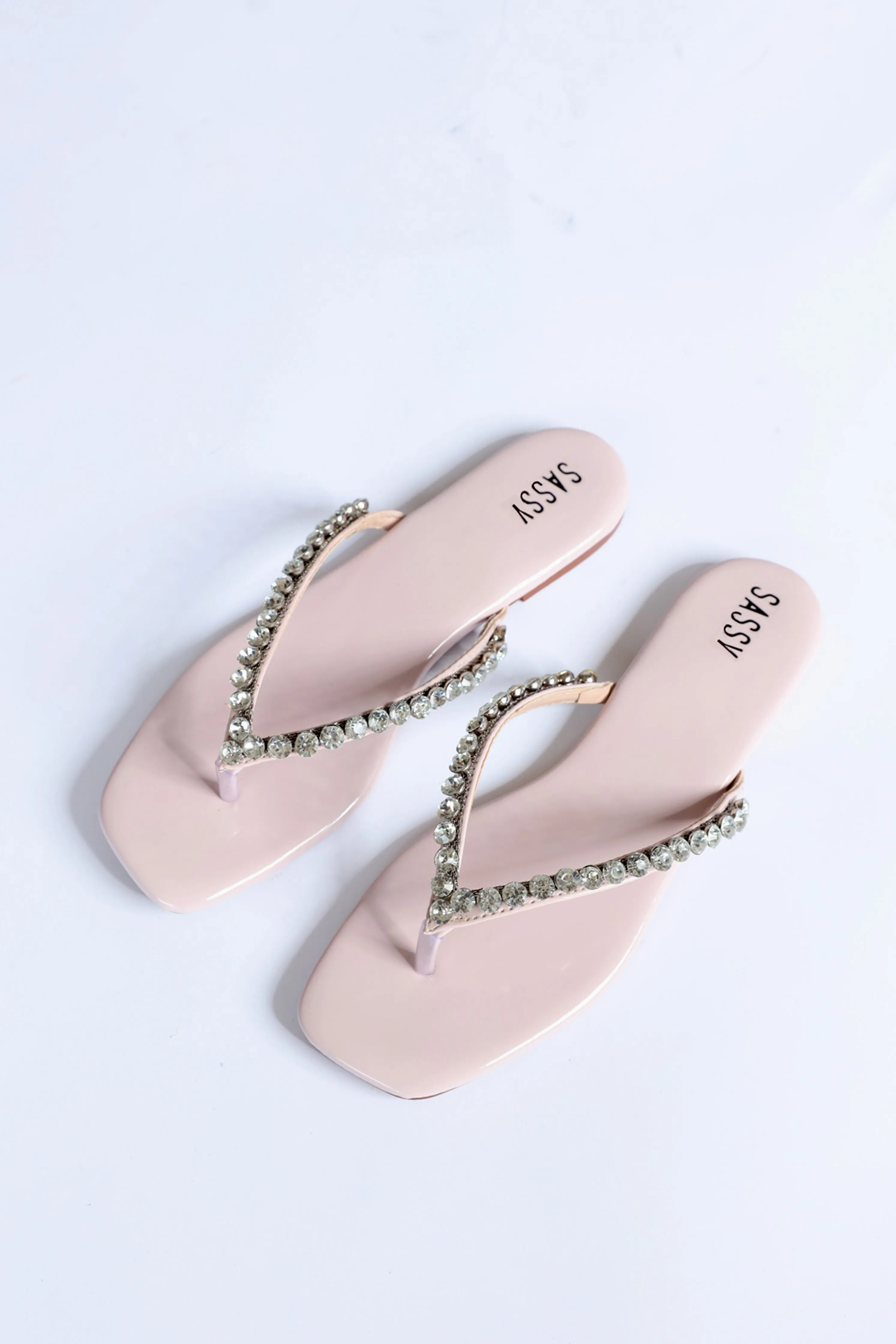 Monaco Slides Blush Pink