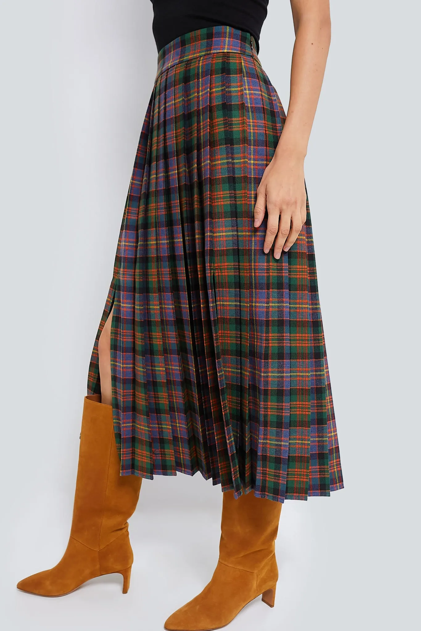 Multi Tartan Dominic Skirt