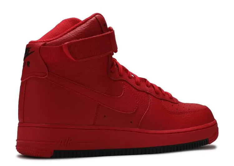 Nike AIR FORCE 1 HIGH 'UNIVERSITY RED BLACK' Sneakers, Red