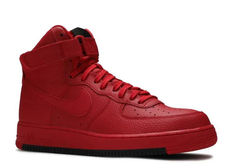 Nike AIR FORCE 1 HIGH 'UNIVERSITY RED BLACK' Sneakers, Red