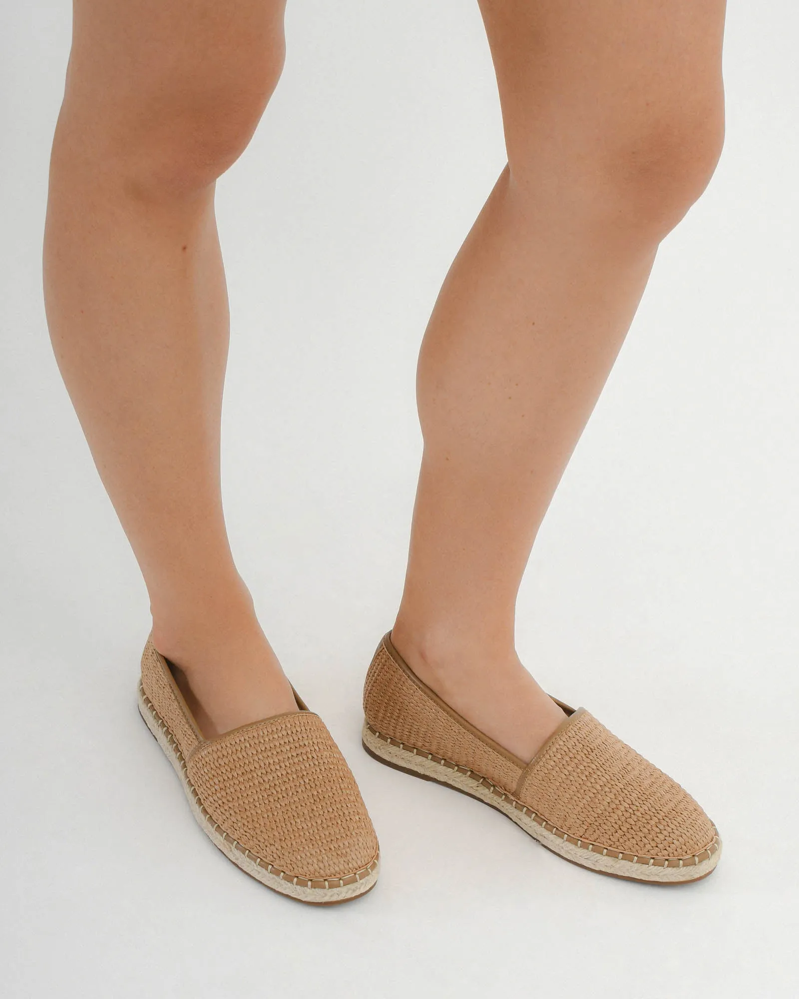 OAKLEY LOAFERS TAN RAFFIA