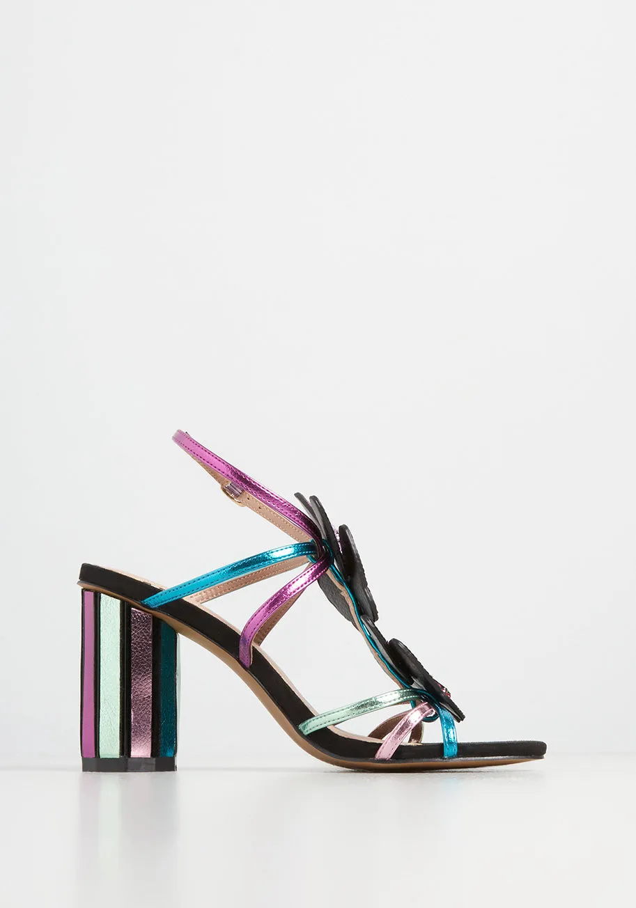 On Butterfly Lane Heeled Sandal