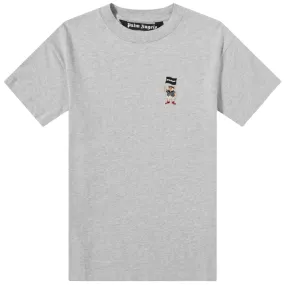 Palm Angels Small Pirate Bear T-Shirt Grey White