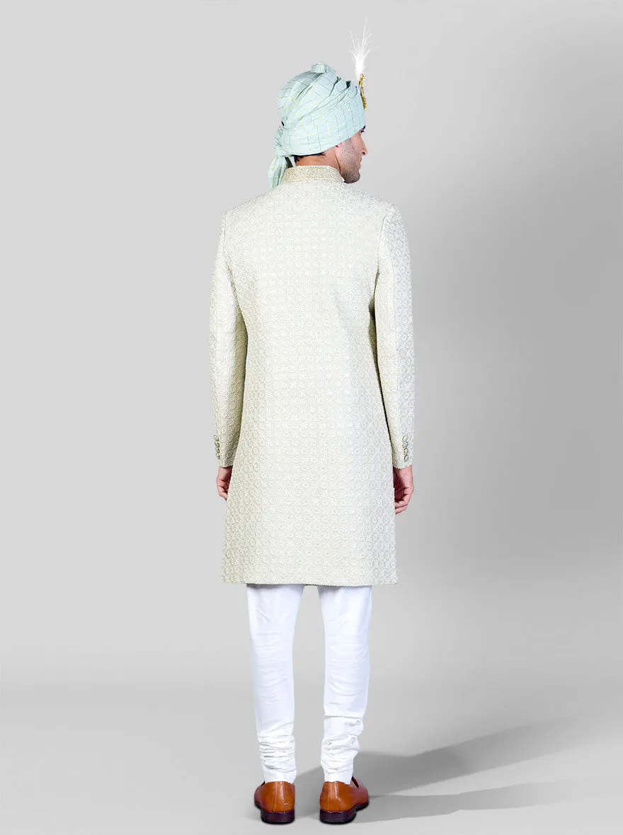 Pastel Green Sherwani | Azania