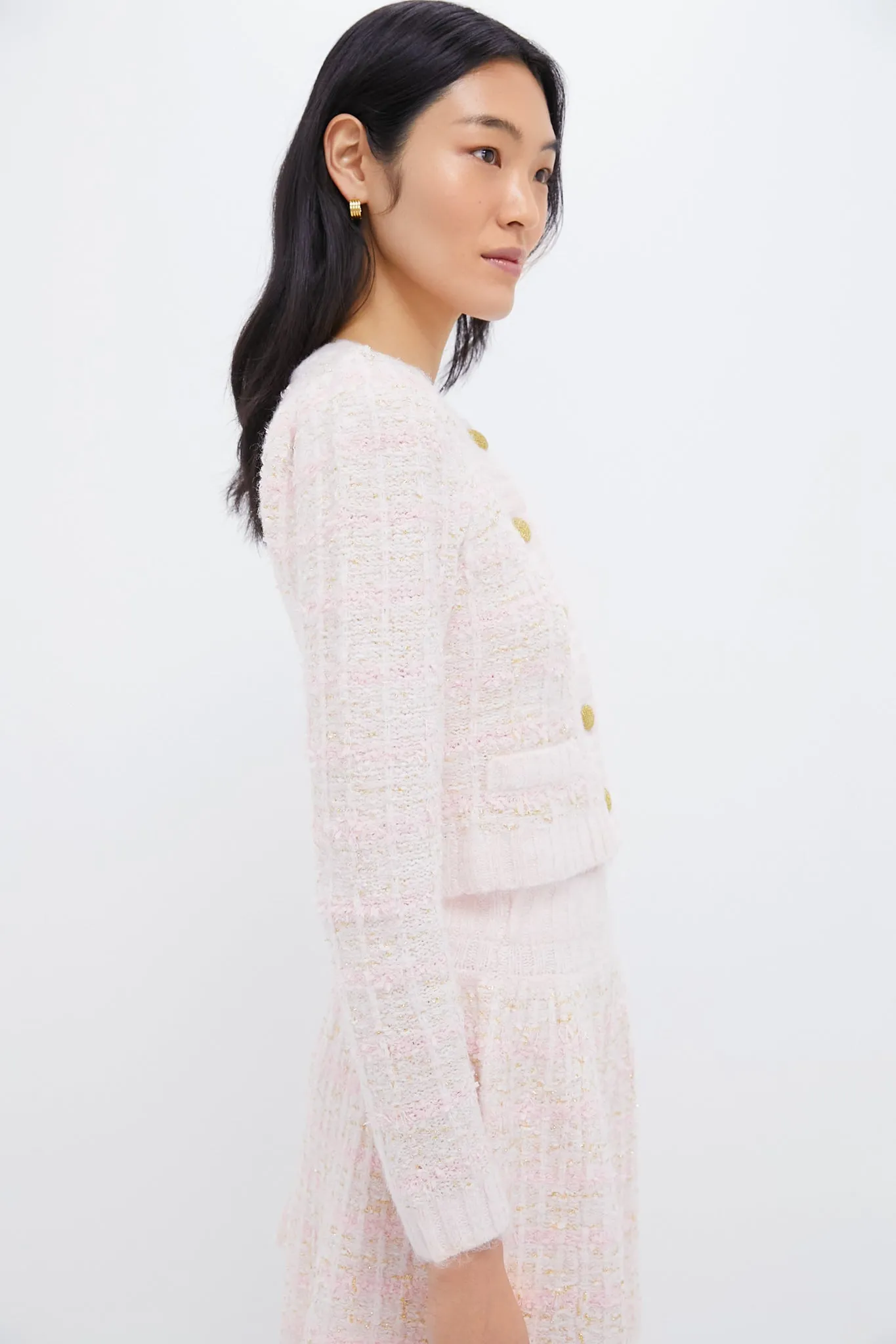 Pink Knit Cardigan