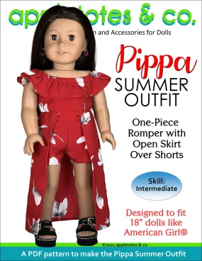 Pippa Summer Outfit 18 Inch Doll Sewing Pattern