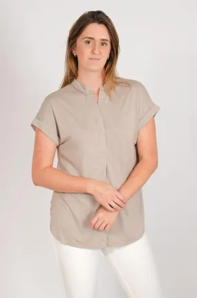 Pleat Front Jersey Top