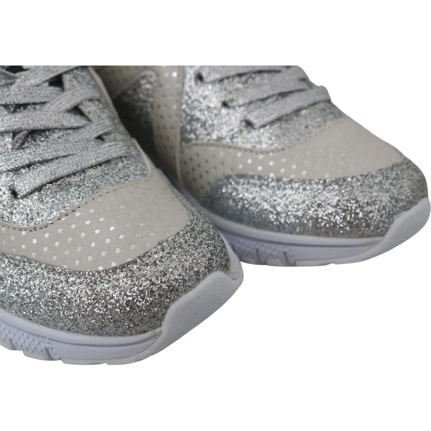 Plein Sport Chic Silver Runner Jasmines Sneakers