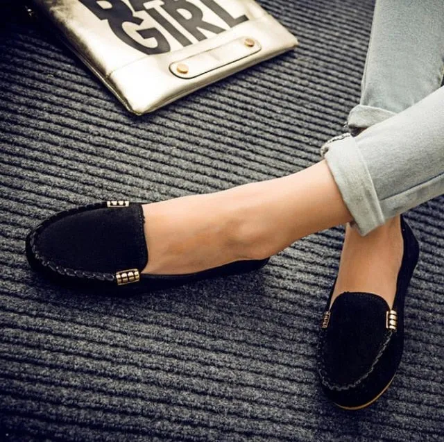 Plus Size 35-43 Women Flats shoes 2019 Loafers Candy Color Slip on Flat Shoes Ballet Flats Comfortable Ladies shoe zapatos mujer