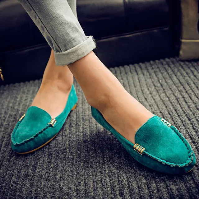 Plus Size 35-43 Women Flats shoes 2019 Loafers Candy Color Slip on Flat Shoes Ballet Flats Comfortable Ladies shoe zapatos mujer