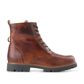 Polar Leather Warm Lining Boot - BROWN