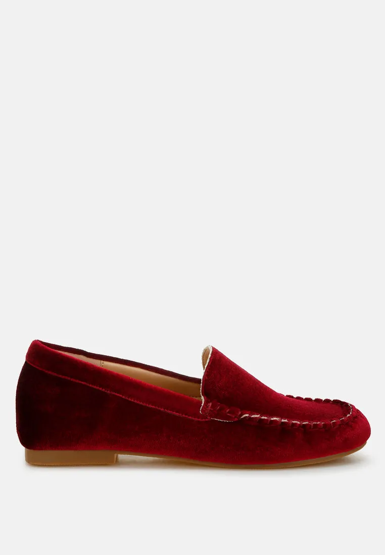 Robua Velvet Flat Loafers