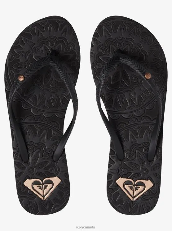 Roxy Antilles sandal arjl100866blk black