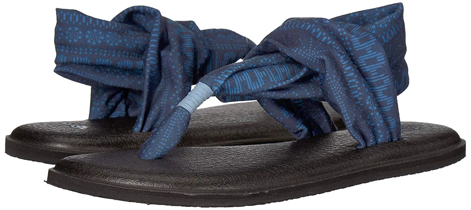 Sanuk Yoga Sling 2 Vintage Blue Heaven Shibori Stripes Sandals - Women's