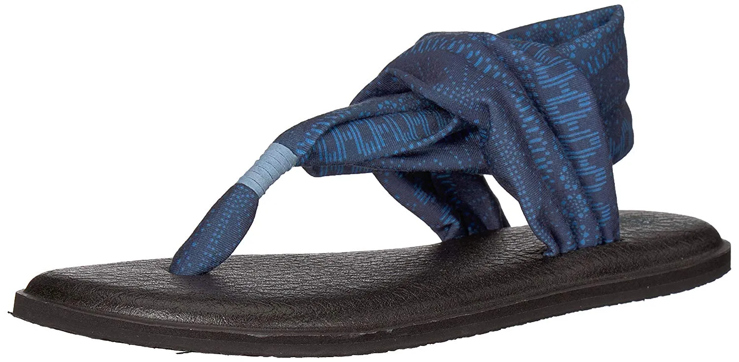 Sanuk Yoga Sling 2 Vintage Blue Heaven Shibori Stripes Sandals - Women's