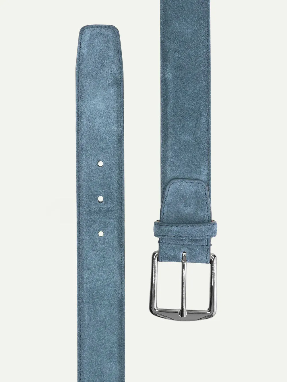 Sapphire Blue Suede Leather Belt