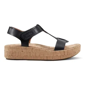 Shari Sqaure Toe Platform Casual Wedge Sandals