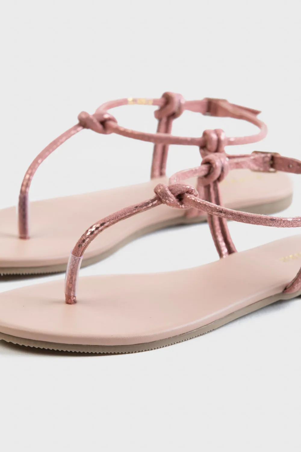 Shimmery Pink Sandals