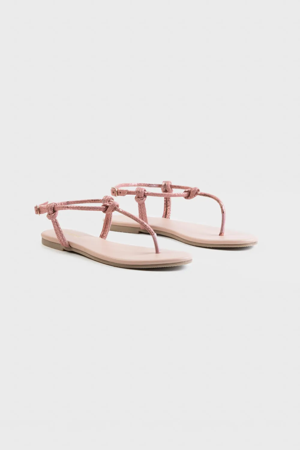 Shimmery Pink Sandals