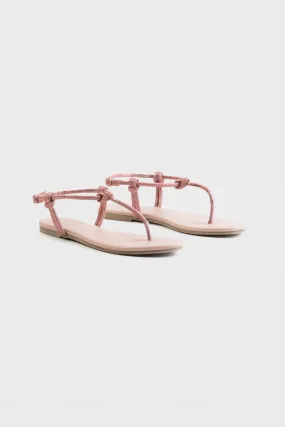 Shimmery Pink Sandals