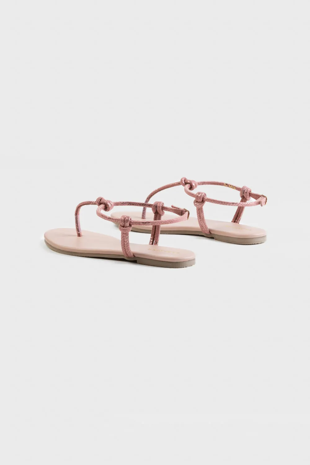 Shimmery Pink Sandals