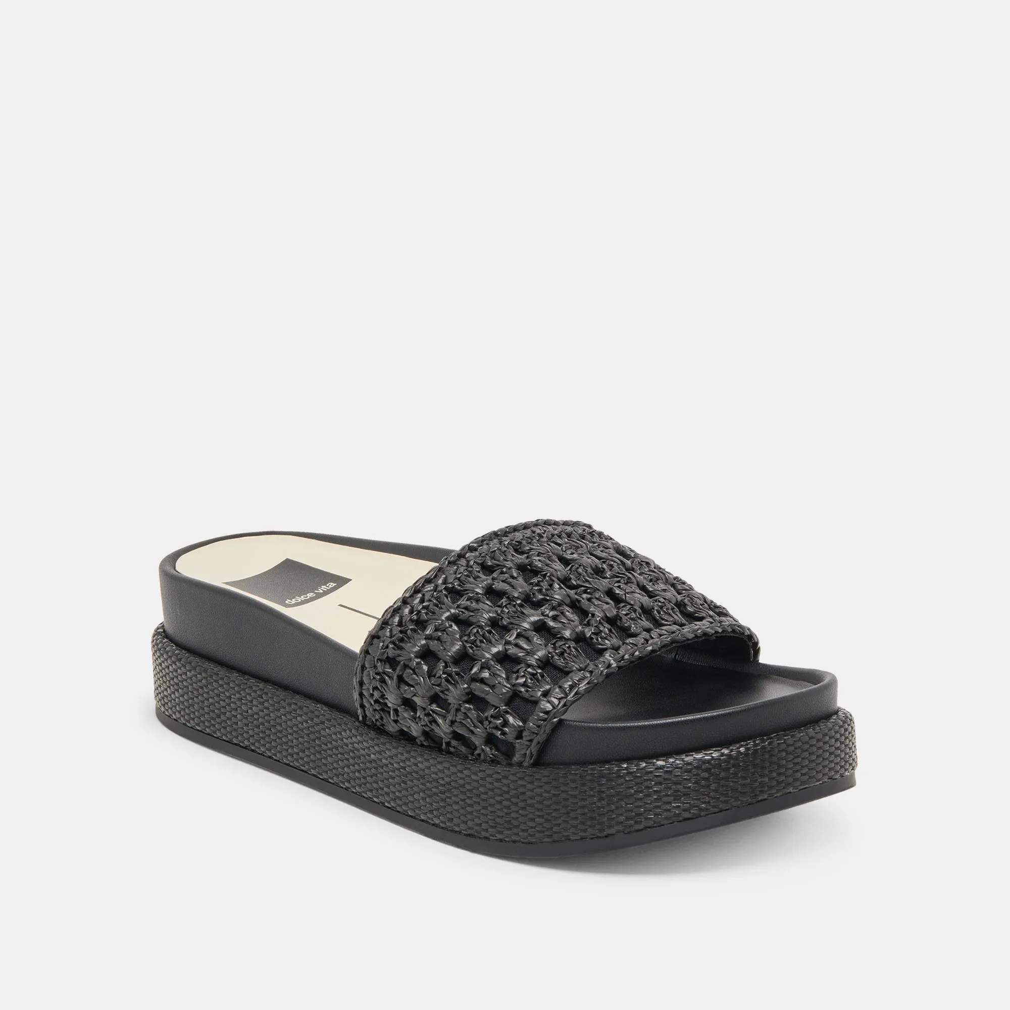 SIDONA SANDALS ONYX RAFFIA