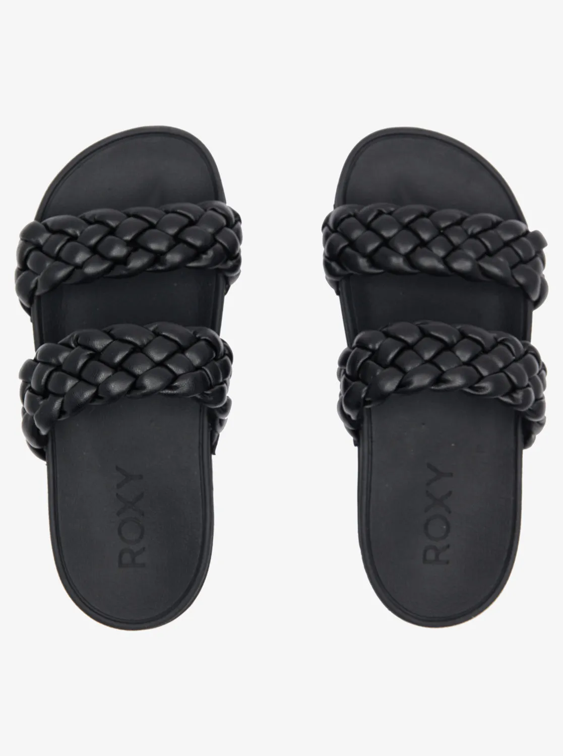 Slippy Braided Water-Friendly Sandals - Black