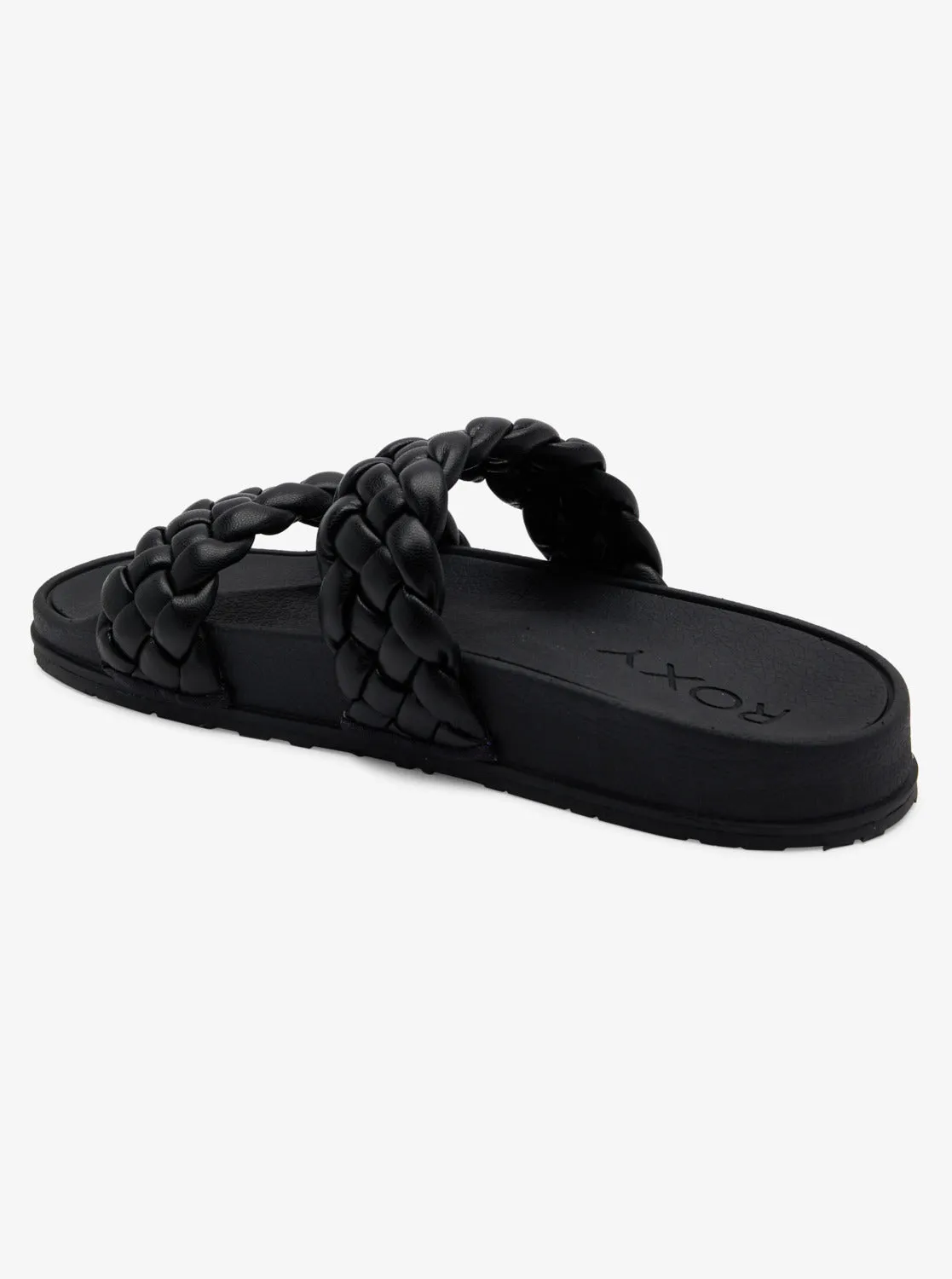 Slippy Braided Water-Friendly Sandals - Black