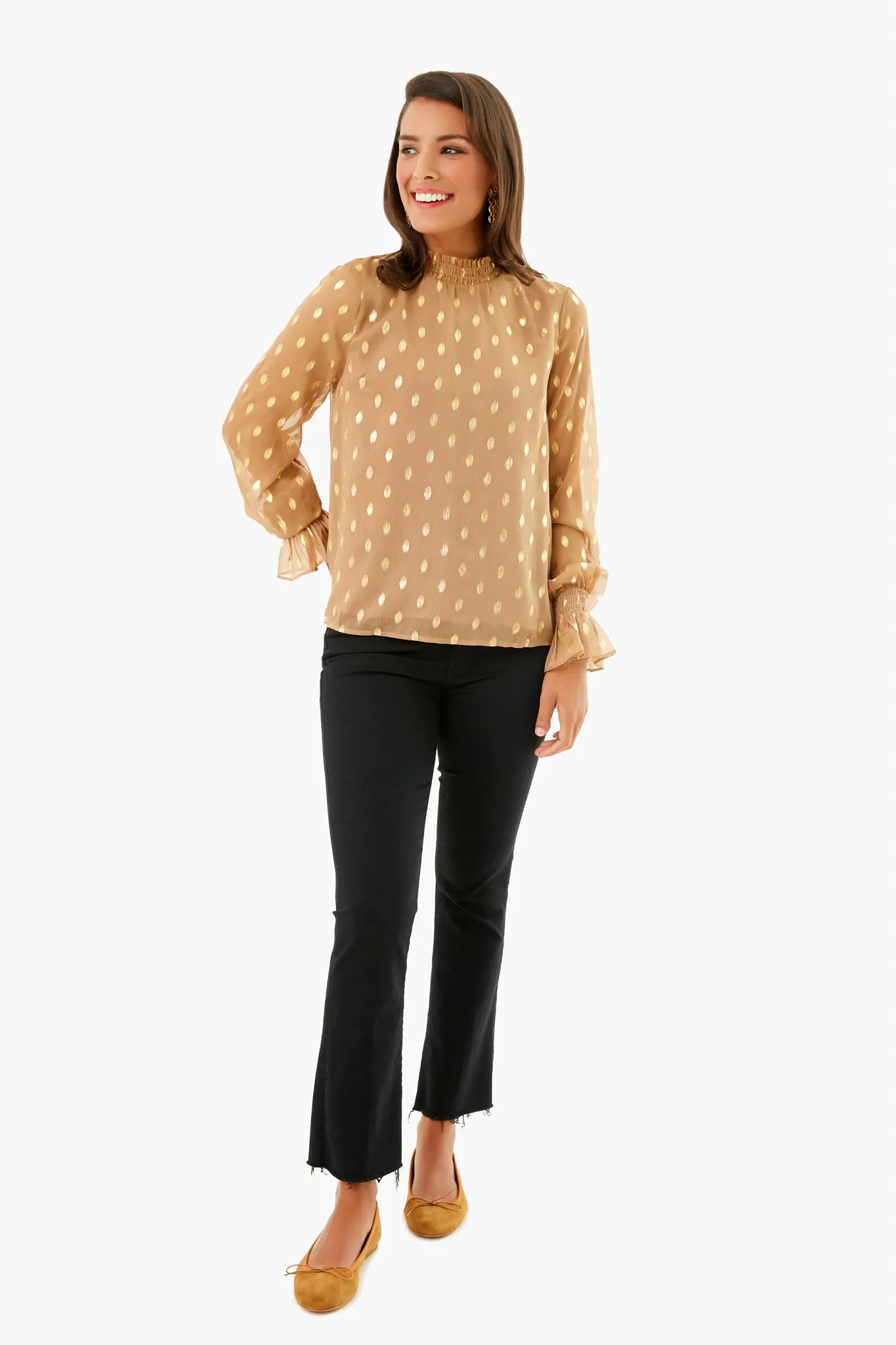 Tan Celeste Blouse