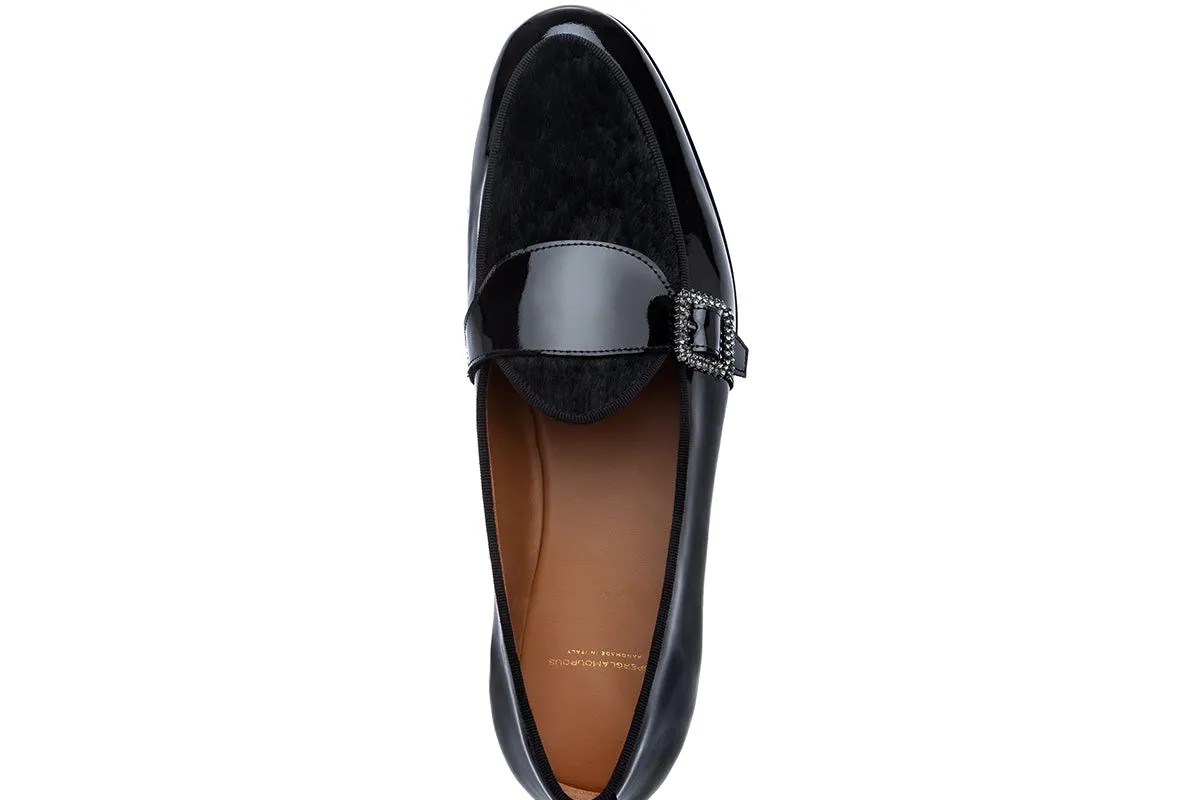 TANGERINE 15 MULTI BLACK BELGIAN LOAFERS